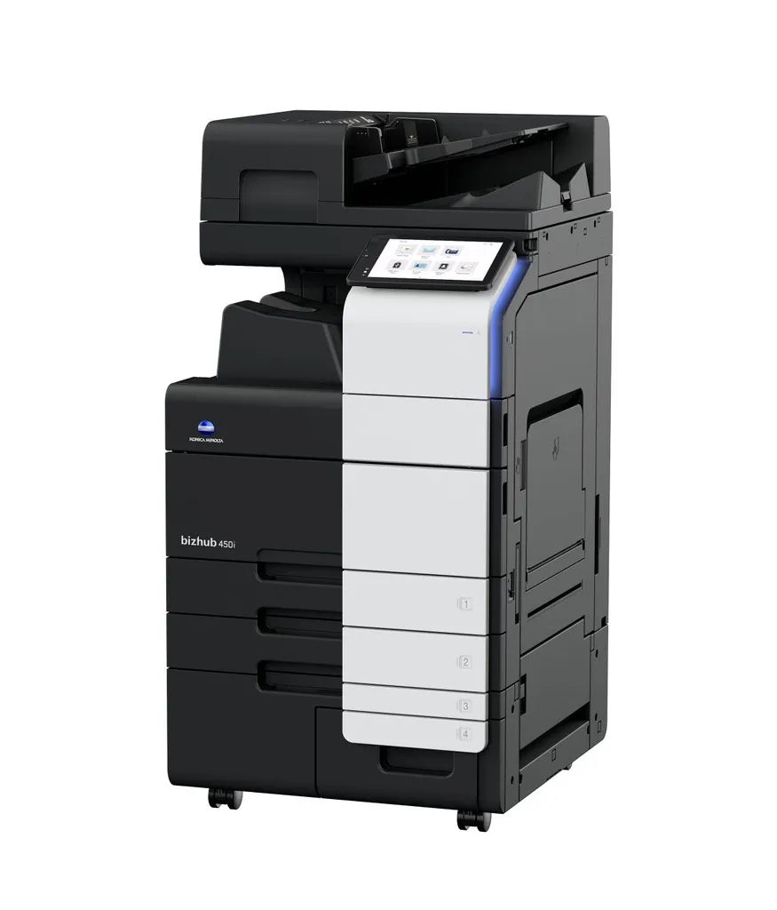 Konica Minolta Bizhub 451i+Alimentator Documente DADF+Stand Mobil