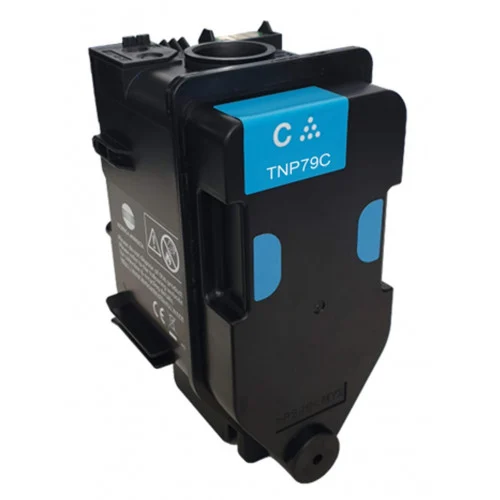Cartus toner TNP79C, compatibil cu imprimante, culoare cyan, eficiență ridicată, capacitate mare, ideal pentru birouri.