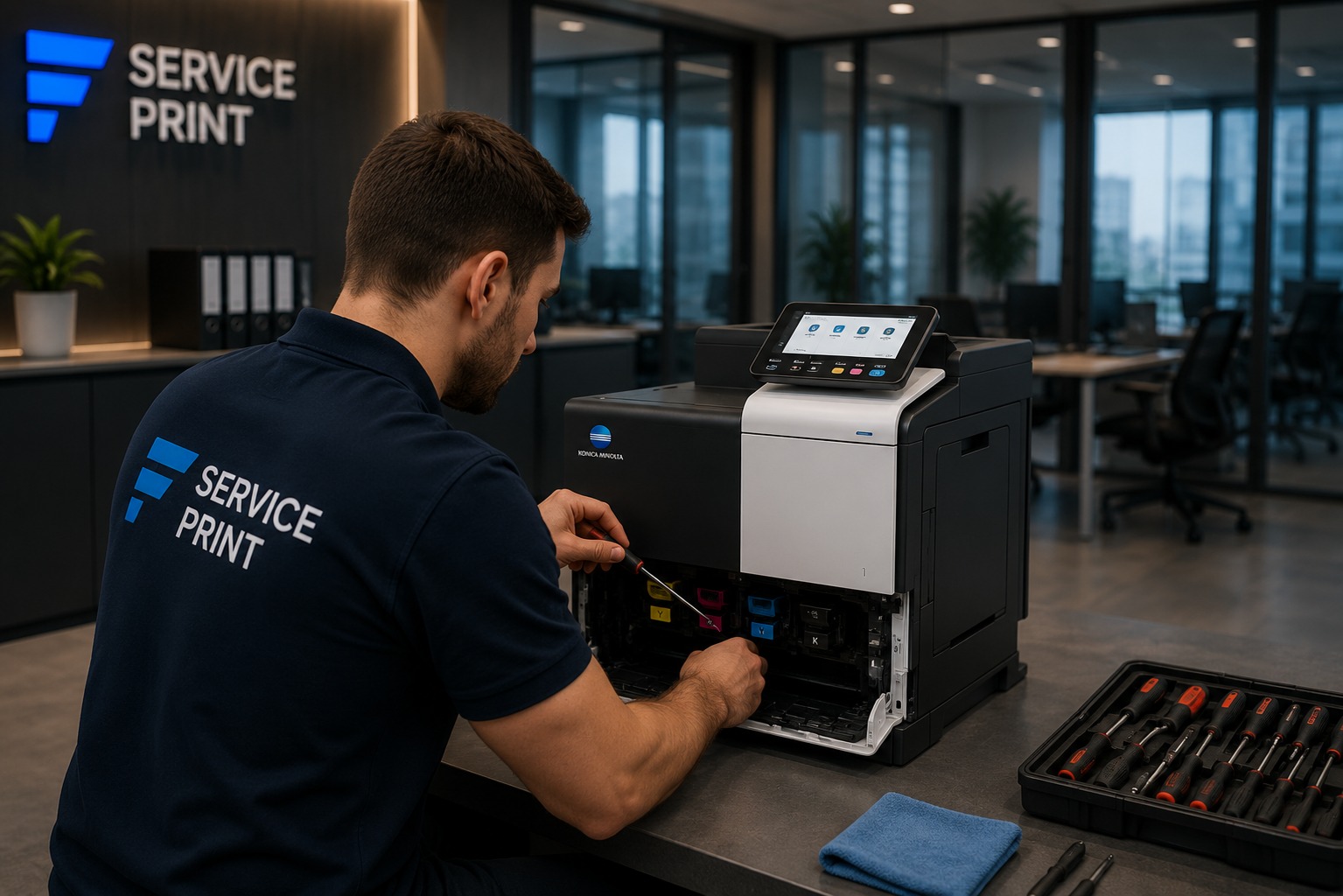 Service copiatoare și imprimante Konica Minolta