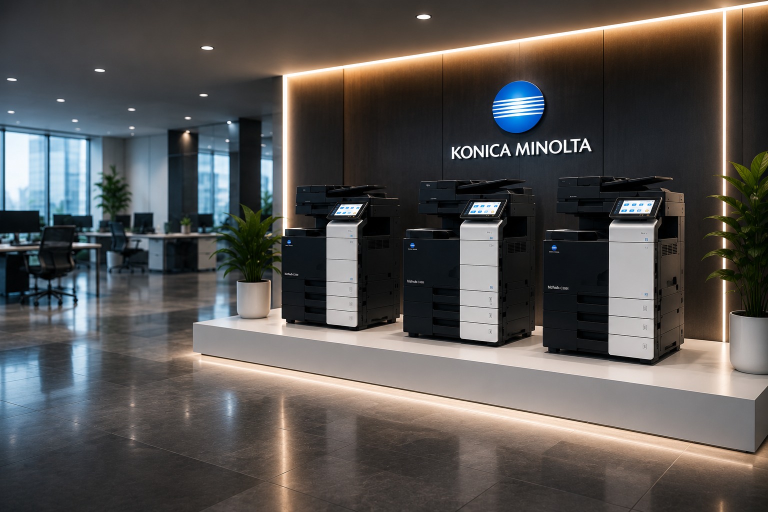 Vânzare copiatoare și imprimante Konica Minolta